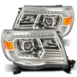 Alpharex PRO-Series Projector Headlights (Chrome W/ DRL) - Toyota Tacoma 05-11