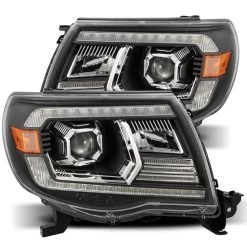 Alpharex PRO-Series Projector Headlights (Black W/ DRL) - Toyota Tacoma 05-11