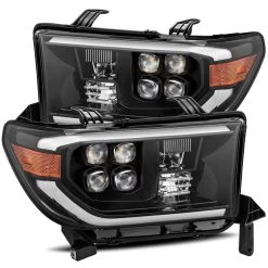 Alpharex NOVA-Series Projector Headlights (Alpha Black W/ DRL) - Toyota Tundra (w/ Level Adjuster) 07-13