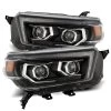 Alpharex LUXX-Series Projector Headlights (Black W/ DRL) - Toyota 4Runner 10-13