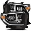 Alpharex LUXX-Series Projector Headlights (Black W/ DRL) - Toyota Tundra 14-21