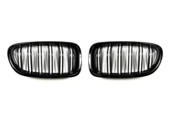 Autotecknic Dual Slats Glazing Black Front Grill - BMW F10 5 Series