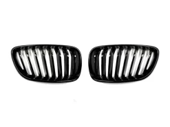 Autotecknic Glazing Black Front Grills - BMW F22 2 Series Coupe