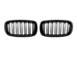 Autotecknic Dual Slats Stealth Black Front Grill - BMW F15 X5 / F85 X5M / F16 X6 / F86 X6M
