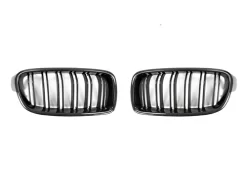 Autotecknic Dual Slats Carbon Fiber Front Grills - BMW F30 / F31 3 Series