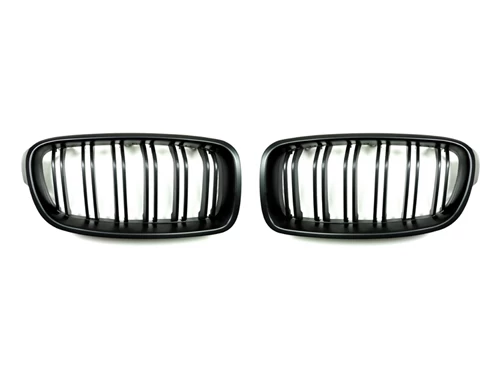 Autotecknic Dual Slats Stealth Black Front Grill - BMW F30 3 Series