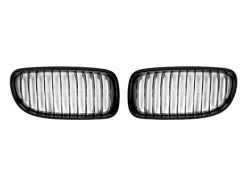 Autotecknic Glazing Black Front Grills - BMW E90 / E91 3 Series LCI