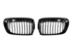 Autotecknic Glazing Black Front Grills - BMW E46 3 Series (Pre Facelift)