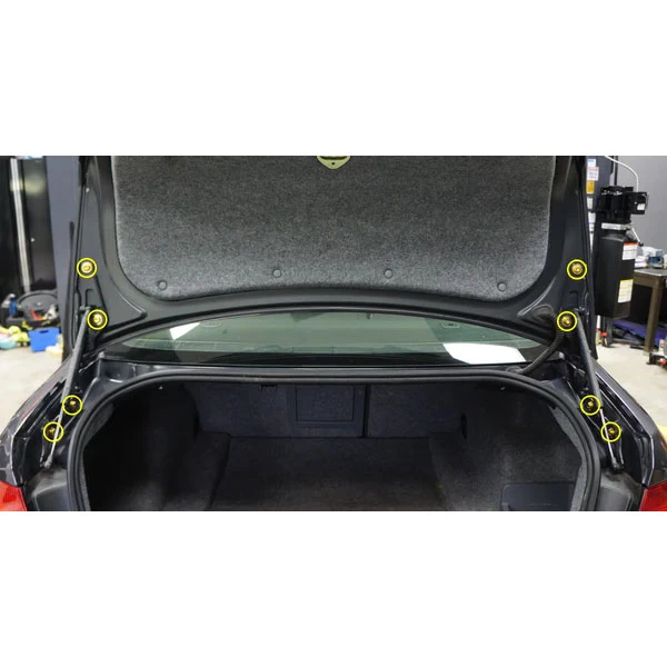 Dress Up Bolts Titanium Hardware Trunk Kit - BMW E9X 335i 07-13 (Purple) - Image 2