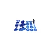 Dress Up Bolts Titanium Hardware Hood Kit - BMW E9X 335i 07-13 (Blue)