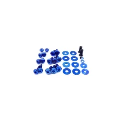 Dress Up Bolts Titanium Hardware Hood Kit - BMW E9X 335i 07-13 (Blue)