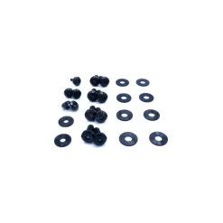 Dress Up Bolts Titanium Hardware Hood Kit - BMW E82 135i 07-12 (Black)