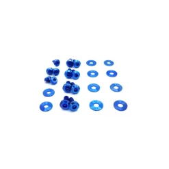 Dress Up Bolts Titanium Hardware Hood Kit - BMW E82 135i 07-12 (Blue)