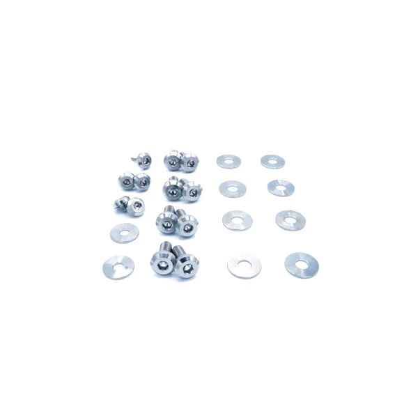 Dress Up Bolts Titanium Hardware Hood Kit - BMW E82 135i 07-12 (Polished)