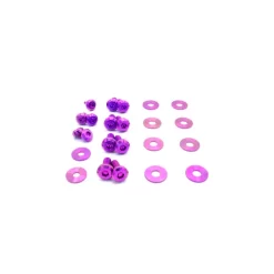 Dress Up Bolts Titanium Hardware Hood Kit - BMW E82 135i 07-12 (Purple)