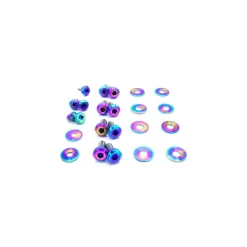 Dress Up Bolts Titanium Hardware Hood Kit - BMW E82 135i 07-12 (True Burned)