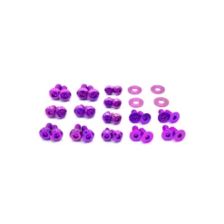 Dress Up Bolts Titanium Hardware Door Kit - BMW F80 M3 (2014-2018) (Purple)