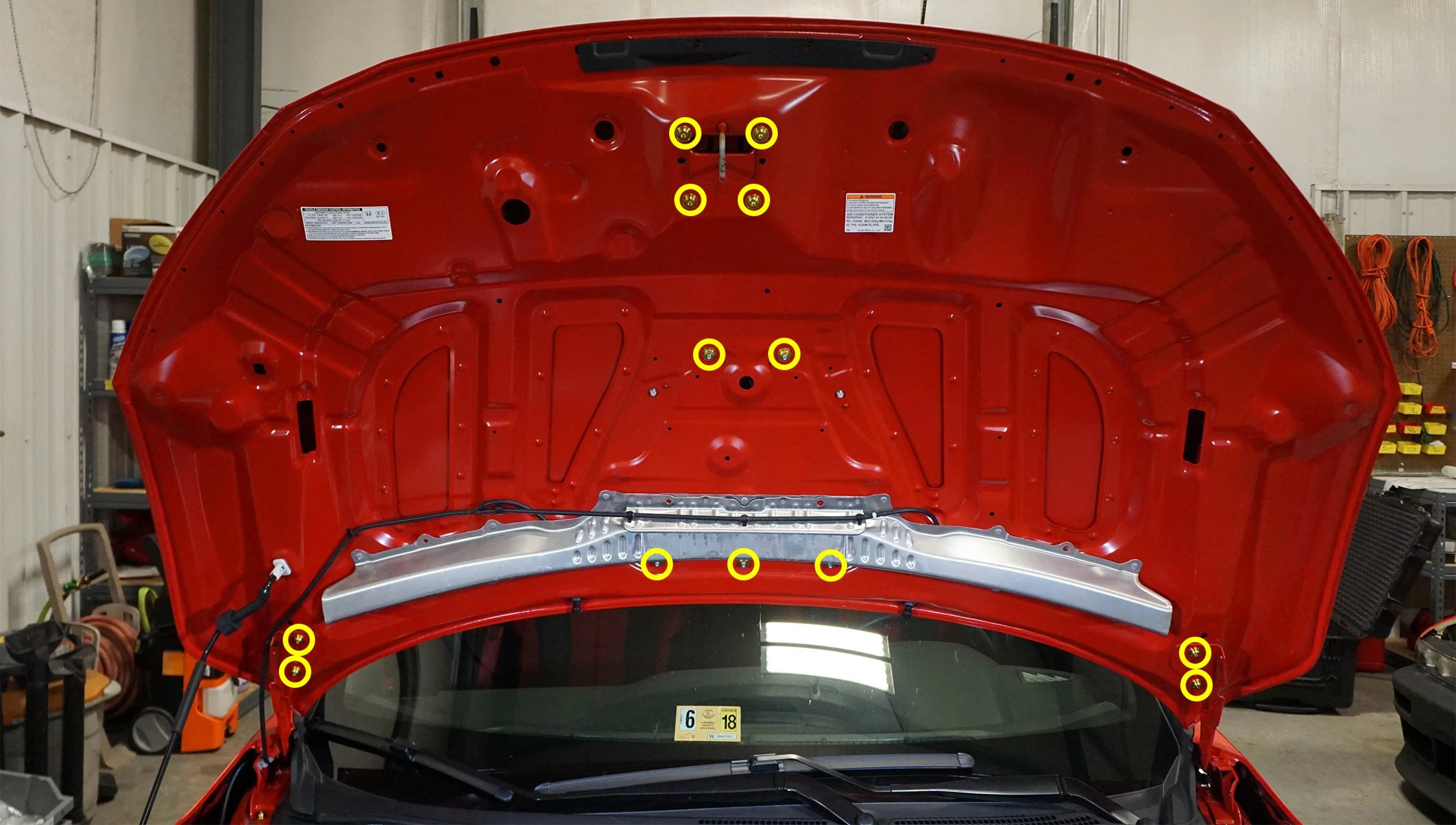 Dress Up Bolts Titanium Hood Kit - Honda Civic Type R 17-21 (Purple) - Image 2