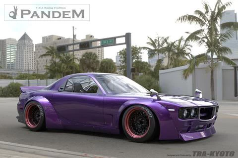 Pandem Boss Front Wide Fenders - Mazda RX-7 FD3S