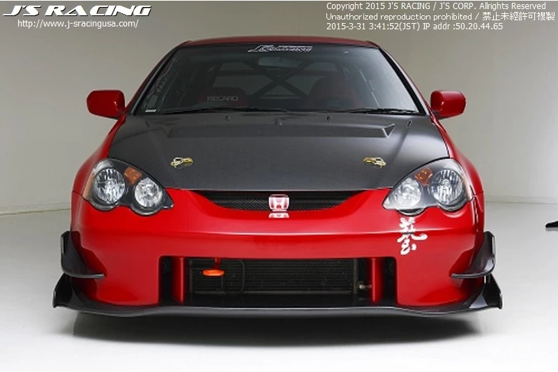 J's Racing Type S CFRP Hood - Acura RSX DC5 02-06 - Image 2