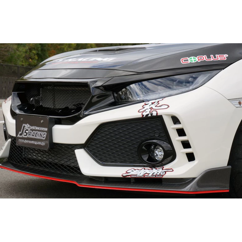 J's Racing Front Sports Grill (FRP) - Honda Civic Type R FK8 17-21 - Image 2