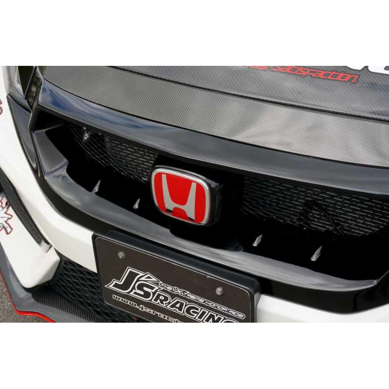 J's Racing Emblem Base For Front Sports Grill (FRP) - Honda Civic Type R FK8 17-21 - Image 4