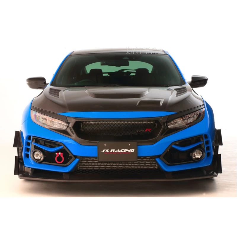 J's Racing Optional Twin Canard For Type S Front Spoiler - Honda Civic Type R FK8 17-21 - Image 2