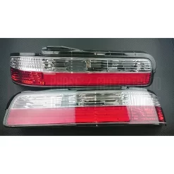 Phase 2 Motortrend 2 Piece Rear Tail Light Kit (Crystal / LED Version) - Nissan S13 Coupe 89-94 JDM & USDM