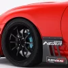 Varis Riddox Front Fender, FRP (30mm Wider) (OEM Side Skirt) - Toyota JZA80 Supra 93-98