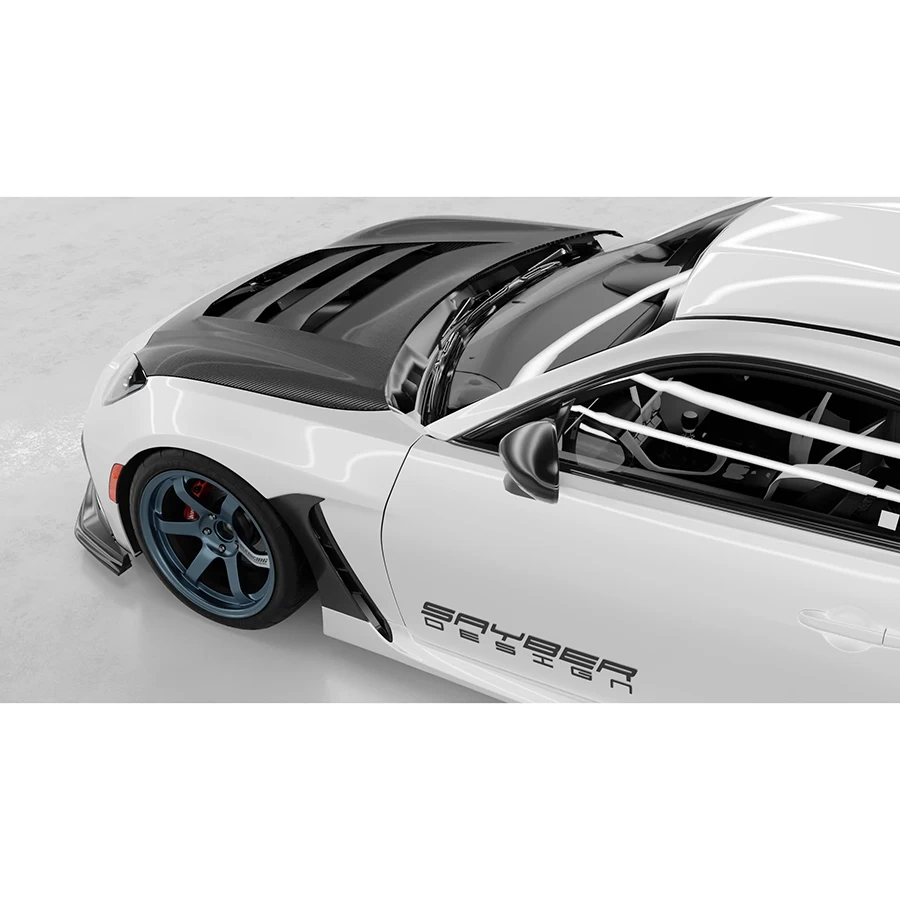 Sayber Design Super GT Hood (CFRP) - Subaru BRZ / Toyota GR86 2022+ - Image 3