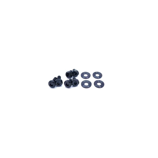Dress Up Bolts Titanium Hardware Hood Kit - Subaru Impreza GC8 92-01 (Black)