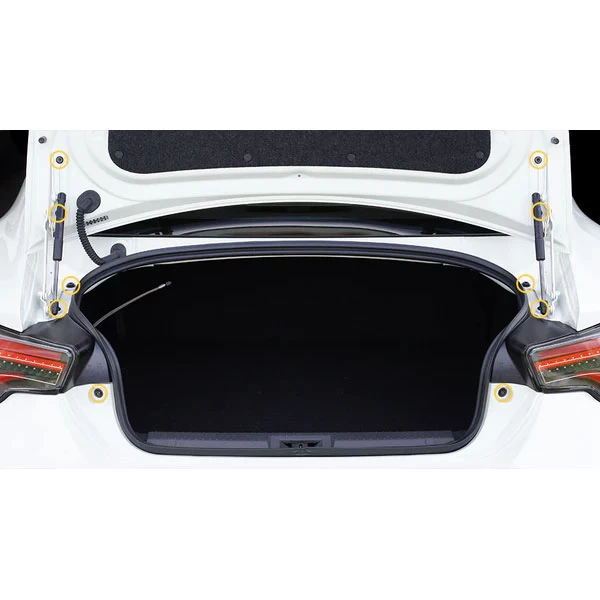 Dress Up Bolts Titanium Hardware Trunk Kit - Toyota 86 13-20 (True Burned) - Image 2