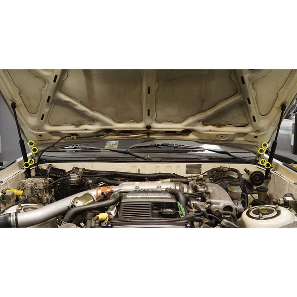 Dress Up Bolts Titanium Hardware Hood Kit - Toyota Supra MKIII 86-92 (Gold) - Image 2