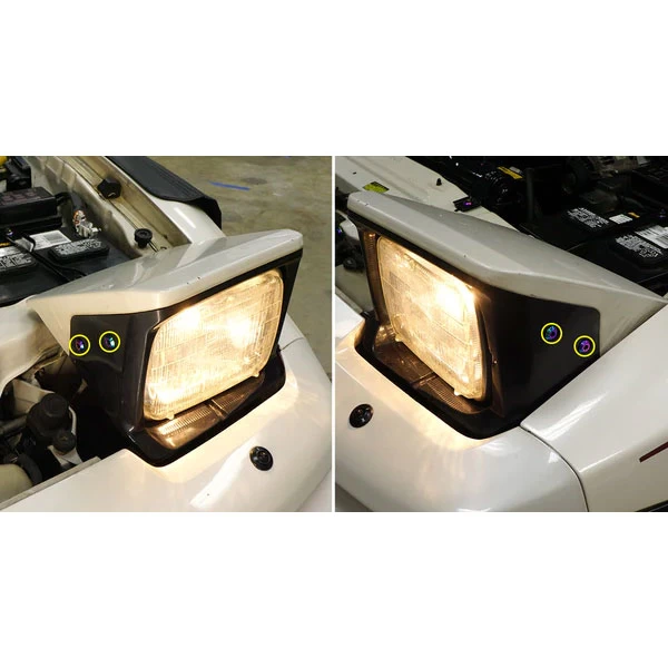 Dress Up Bolts Titanium Hardware Headlight Kit - Toyota Supra MKIII 86-92 (Blue) - Image 2