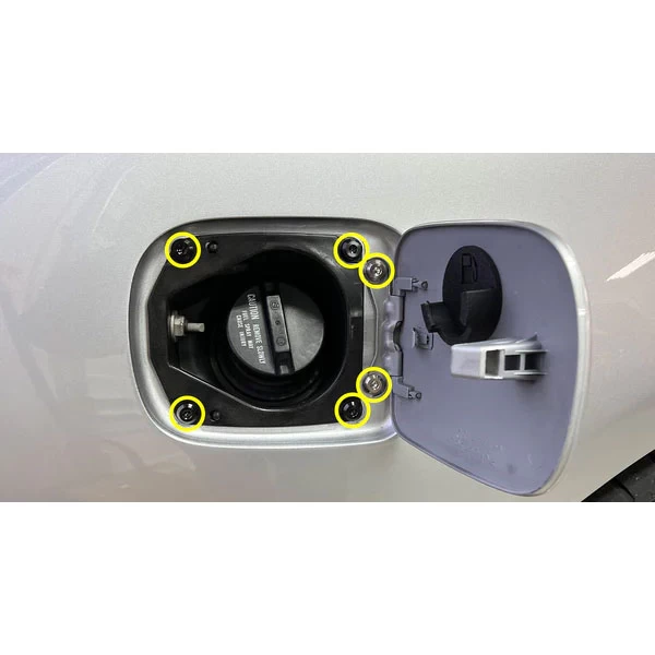 Dress Up Bolts Titanium Hardware Fuel Door Kit - Toyota Supra MKIV 93-02 - Image 2