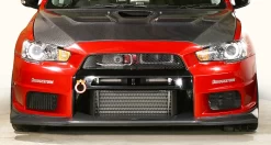 Varis Front Bumper System 1: Ver. 1 With Ver. 1 Carbon Fiber Lip - Mitsubishi CZ4A Evo X 08-15