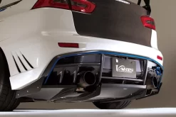 Varis Rear Diffuser For Varis Rear Bumper, Full Carbon - Mitsubishi CZ4A Evo X 08-15