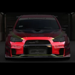 Varis Wide Body Version 2 Parts - Front Bumper V3 + Wide Lip, FRP - Mitsubishi CZ4A Evo X 08-15