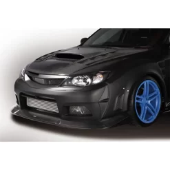 Varis GVB STI Widebody Front Bumper (Under Lip Carbon For WIDE FENDER) - Subaru GRB WRX STI 08-14