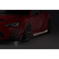 Varis Kamikaze Retrofit Component: Side Skirt Air Flowing Guards, Carbon - Toyota 86 17-20