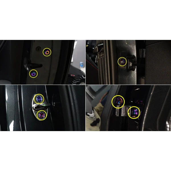 Dress Up Bolts Titanium Hardware Door Kit - Volkswagen GTI MK7 15-21 (Gold) - Image 2