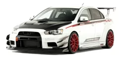 Varis Mitsubishi EVO X Hyper Canard For EVO X Wide Body - Double (FRP) 08-15