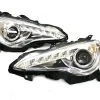 Winjet Projector Headlights (Chrome Clear) - Scion FR-S 13-16